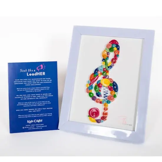 Kids Crafts Believe Like Ella Paper Quilling Music Note Craft Kit {9}