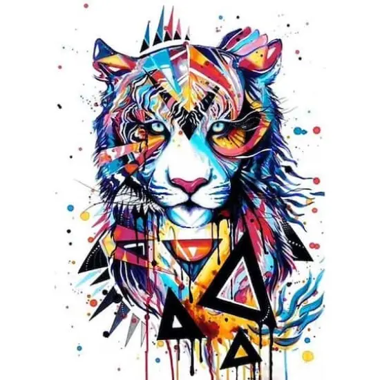 Wizardi Magic Tiger Diamond Painting Kit {3}