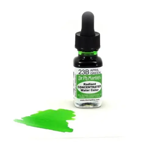 Dr. Ph. Martin's&reg; Radiant Concentrated Watercolor, 0.5oz. 23B Apple Green {4}