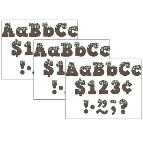 Teacher Created Resources Eucalyptus Bold Block Letters, 3 Packs of 230 {1}