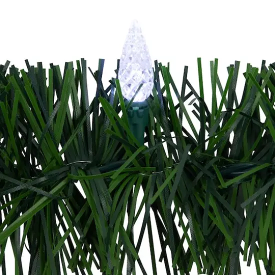 18ft. Faceted LED Artificial Christmas Foliage Garland {1}