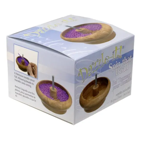 John Bead 4.75" Wooden Bead Spinner Loader with Needle {4}