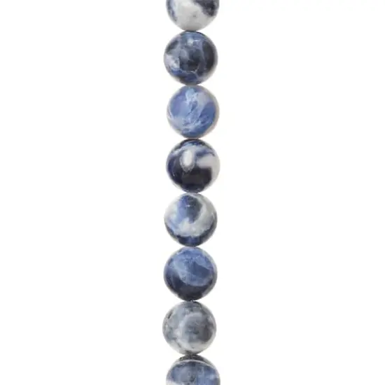 Blue Sodalite Stone Round Beads, 10mm by Bead Landing&trade; {1}
