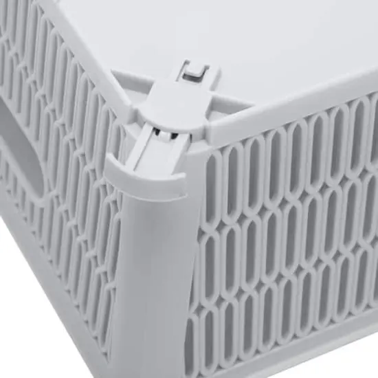 Simplify Slide Stack It Storage Tote Baskets, 2ct. Gray {4}