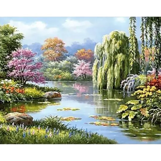 Wizardi Springs Hidden Pond Diamond Painting Kit {3}