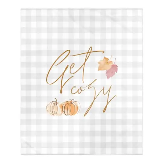 Get Cozy Check Sherpa Fleece Blanket {1}