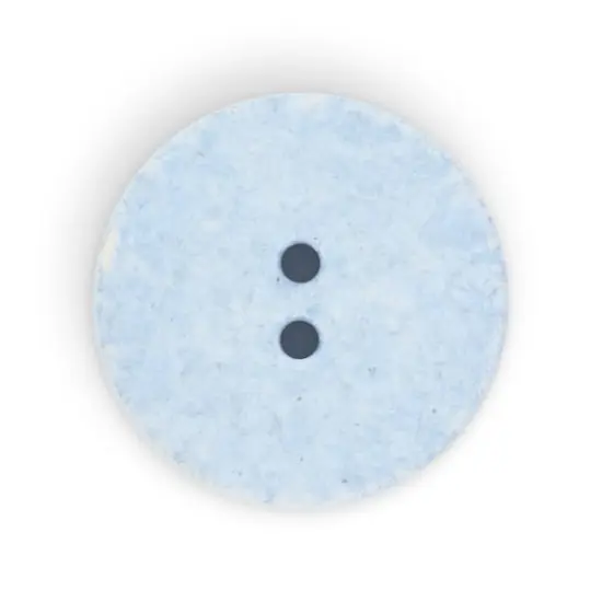 Dritz&reg; 23mm Recycled Cotton Round Buttons, 6ct. Light blue {6}