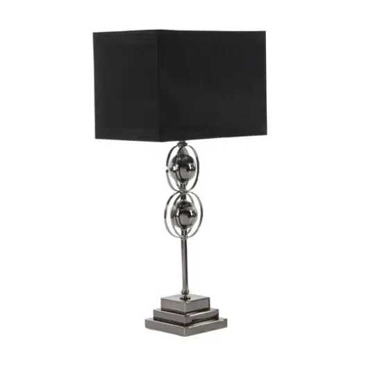 25" Black Metal Modern Table Lamp, 2ct. {4}