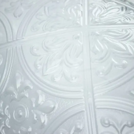 RoomMates Bright White Tin Tile Peel & Stick Backsplash {8}