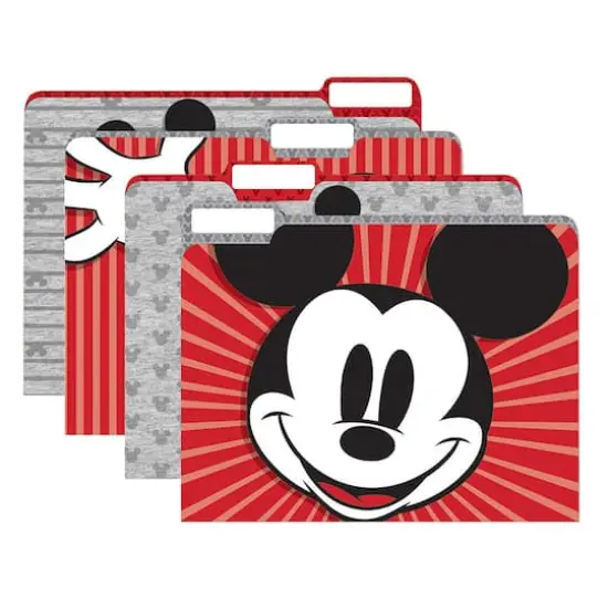 EUREKA® Mickey Mouse Throwback File Folders, 6 Packs of 4 {3}