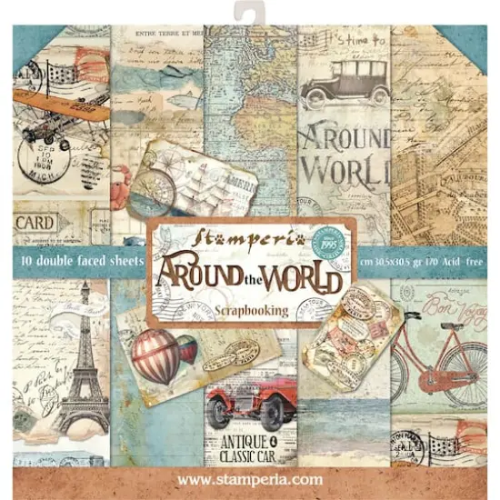 Stamperia Around the World Double-Sided Paper Pad, 12" x 12" {1}