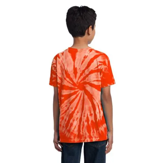 Port & Company&reg; Youth Tie-Dye T-Shirt Orange {6}
