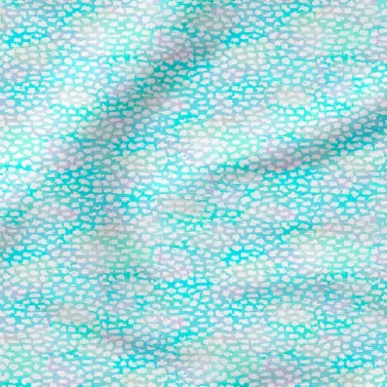 Fabric Editions Turquoise Abstract Dot Cotton Fabric {5}