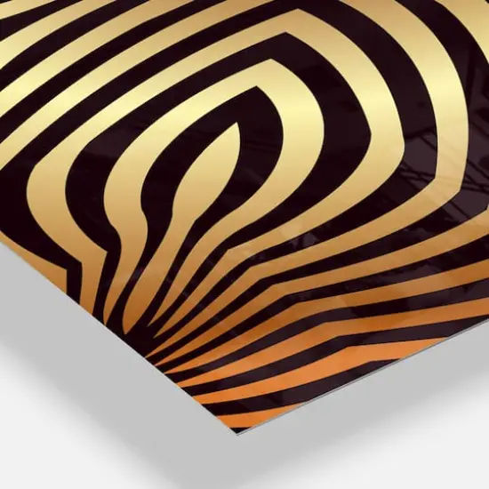 Designart 'Convex Symmetrical Ellipse Modern Rectangular Wall Clock {4}