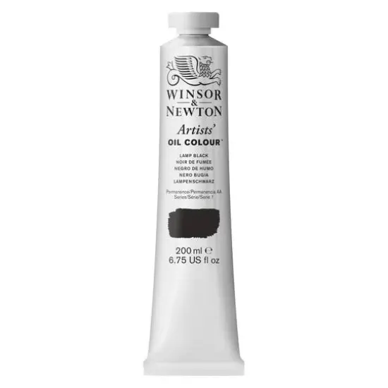 Winsor & Newton&reg; Artists' Oil Colour&trade;, 200mL Lamp Black {1}