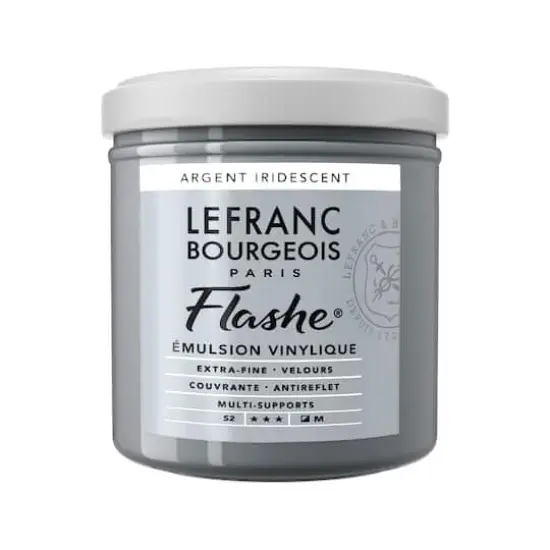 Lefranc & Bourgeois Flashe&reg; Matte Artist's Color, 125mL Iridescent Silver {1}