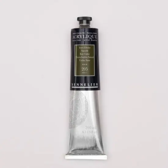Sennelier Extra Fine Artists' Acrylic Paint, 200mL 205 Raw Umber {1}