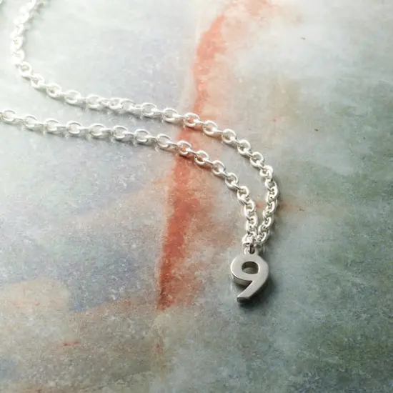 Sterling Silver Number Charm by Bead Landing&trade; 9 {3}