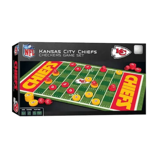 NFL Checkers Game Set - Kansas City Chiefs {1}