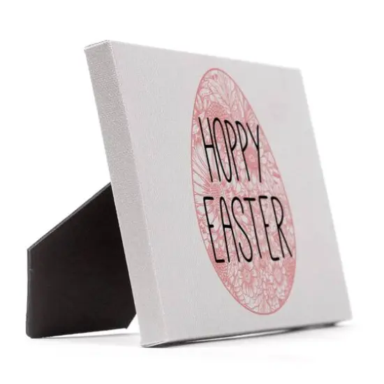 Hoppy Easter Egg Tabletop Canvas Art  {3}