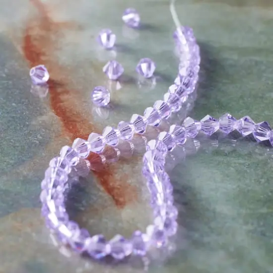 Preciosa Glass Crystal Bicone Beads, 4mm by Bead Landing&trade; Violet {3}