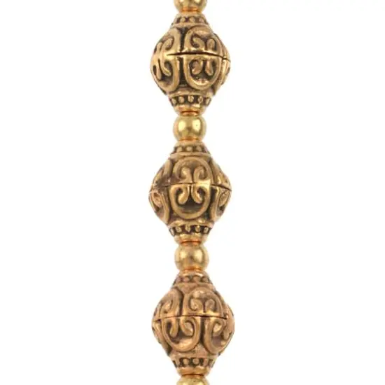 Antique Gold Metal Bicone Beads by Bead Landing&trade; {1}