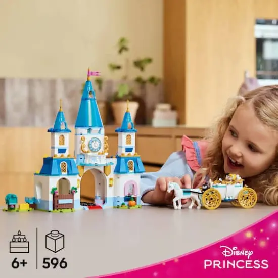 LEGO&reg; Disney Princess Cinderella&rsquo;s Castle & Horse Carriage Building Set 43275 {5}