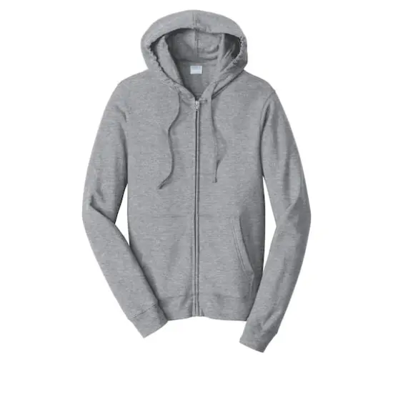 Port & Company&reg; Fan Favorite Fleece Full-Zip Hooded Sweatshirt Athletic Heather {1}