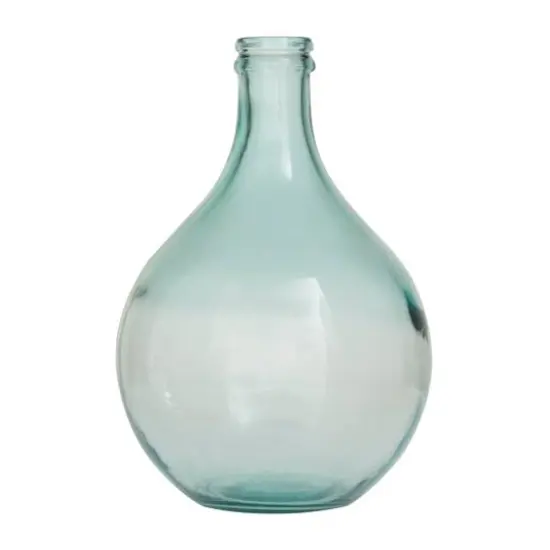 Blue Recycled Glass Handmade Spanish Vase 11" x 11" x 17" {6}