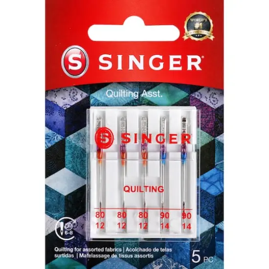 SINGER&reg; Quilting Machine Needles, 5ct. {1}