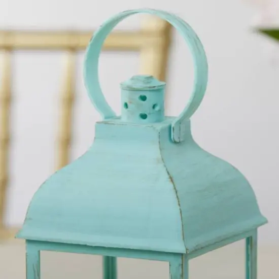 Kate Aspen® Blue Marrakesh LED Vintage Decorative Lantern, 2ct. {7}
