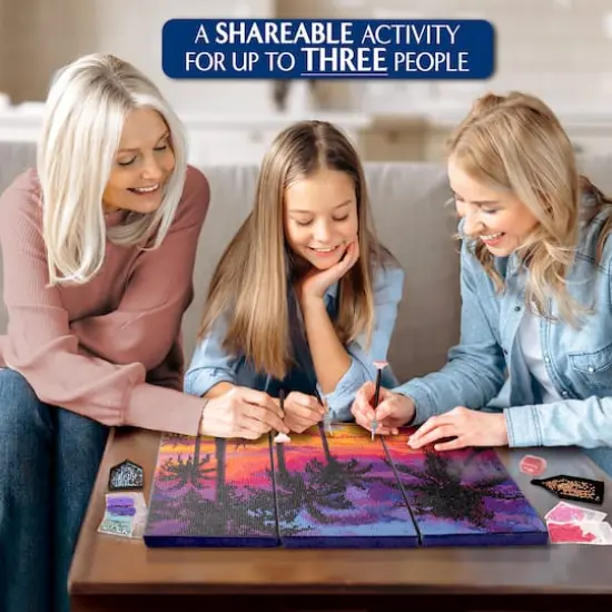 ArtSkills&reg; Brilliant Art Beach Sunset Stretched Canvas Diamond Painting Kit {9}