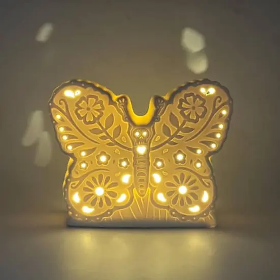 7.5" DIY LED Butterfly Ceramic D&eacute;cor by Ashland&reg; {3}