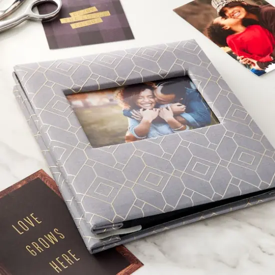 Gray Geometric 2-Up Photo Album by Recollections&trade; {3}