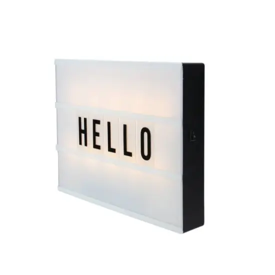12" Battery Operated LED Light Box with Letters & Numbers {3}