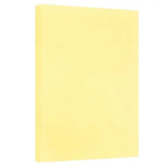 JAM Paper Tabloid Cover 11" x 17" Extra Heavyweight 110lb. Cardstock, 50 Sheets Canary Yellow {1}