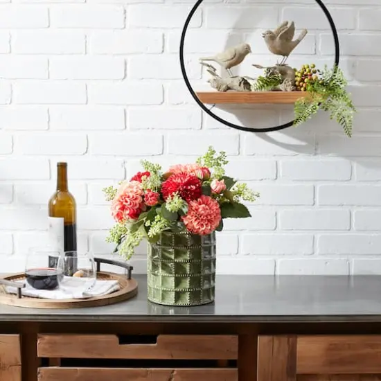 6.75" Sage Terracotta Vase {3}