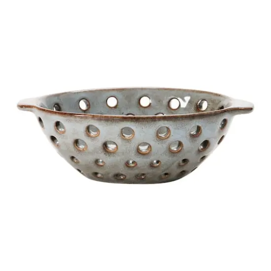 Hello Honey&reg; 8" Brown Glazed Stoneware Berry Bowl {3}