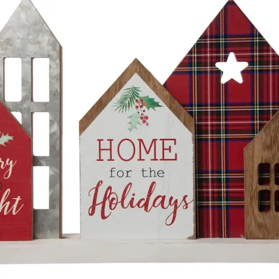 Glitzhome&reg; 20" Home for the Holidays D&eacute;cor Accent {5}