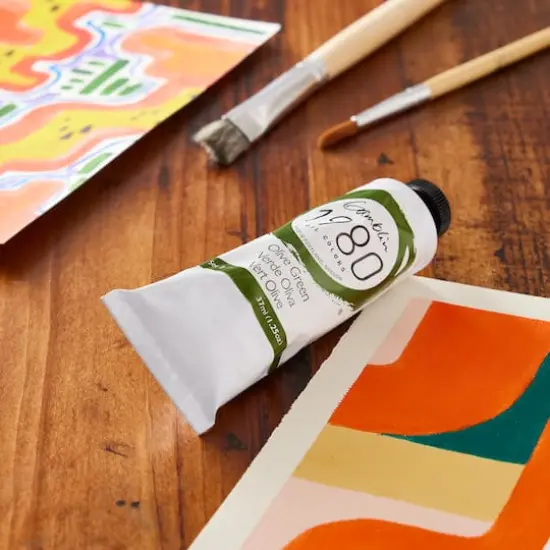 Gamblin 1980 Oil Color, 37mL Olive Green {3}