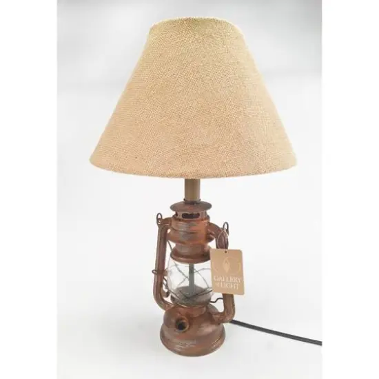 19'' Vintage Camping Lantern Table Lamp {4}