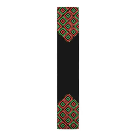 90" Diamond Kwanzaa Table Runner {4}