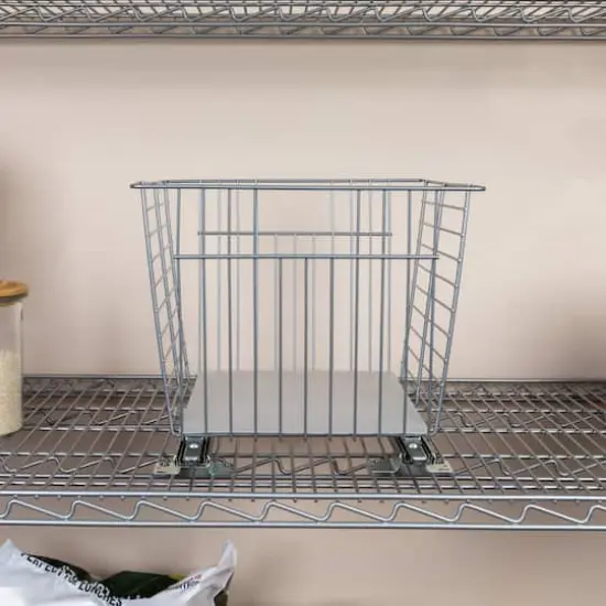 Household Essentials Glidez Sliding Vegetable Bin Silver {7}