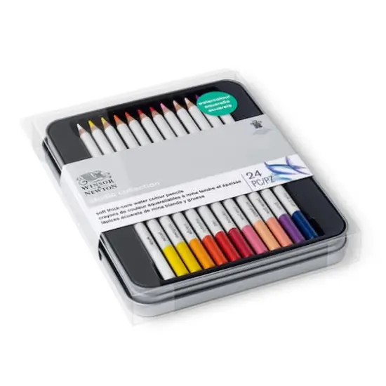 Winsor & Newton&trade; Studio Collection&trade; 24 Color Watercolor Pencil Tin {4}