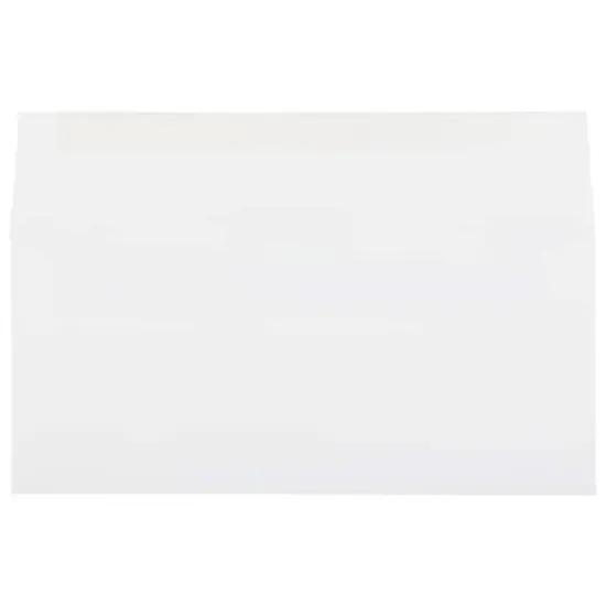 JAM Paper 4.12" x 9.5" Bright White Linen Strathmore Business Envelopes, 50ct. {3}