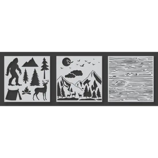 PA Essentials Pacific Northwest Stencil Set {3}