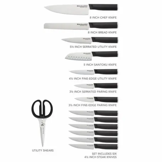 KitchenAid Classic 15-Piece Knife Block Set {3}