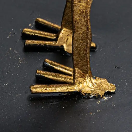 Hello Honey&reg; 6" Gold Decorative Cast Iron Bird Bookends Set {7}