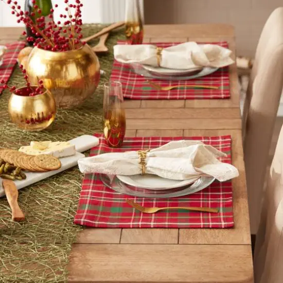 DII&reg; Tartan Plaid Placemat (Set Of 6) {4}
