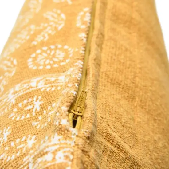 Hello Honey&reg; 20" Square Floral Fields Pillow Cover Yellow {3}